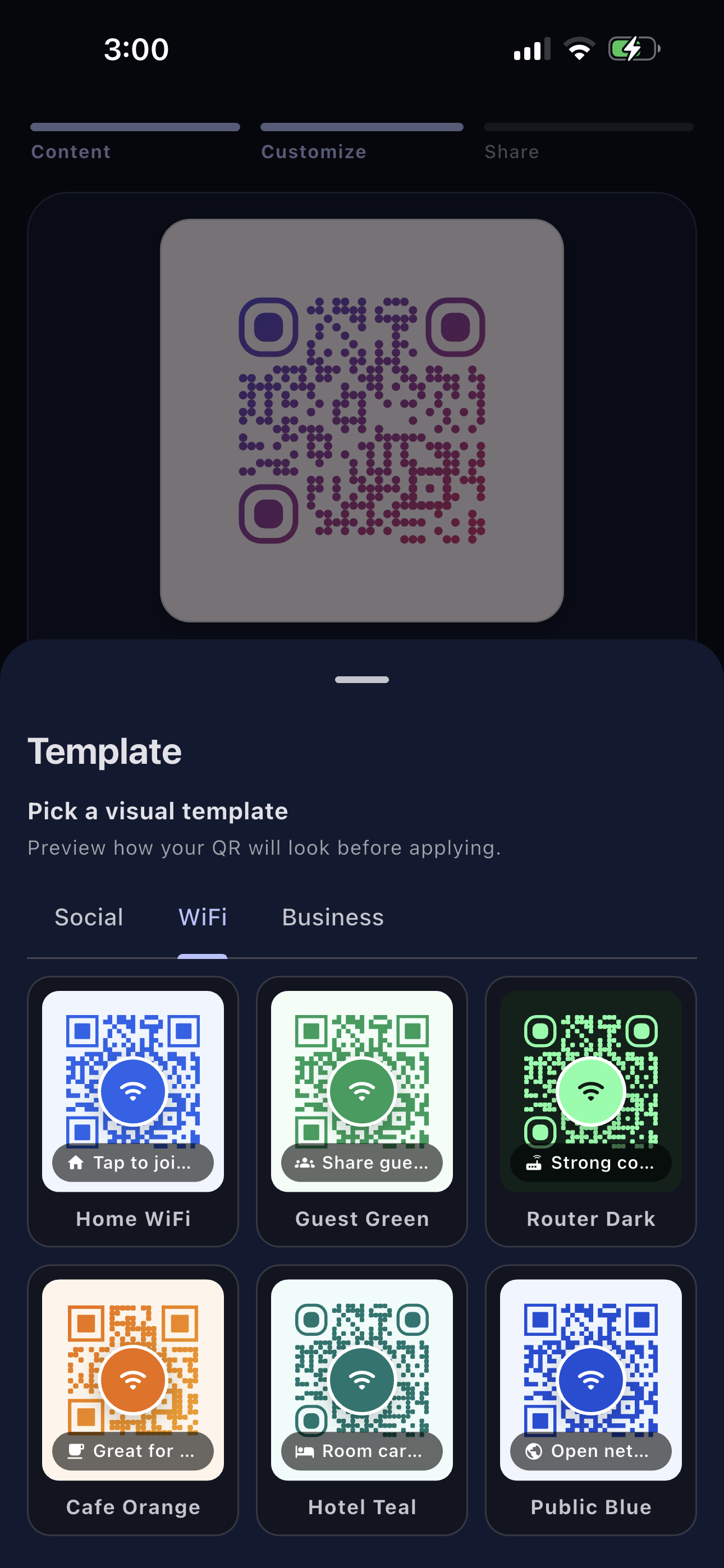 QRForever readability meter